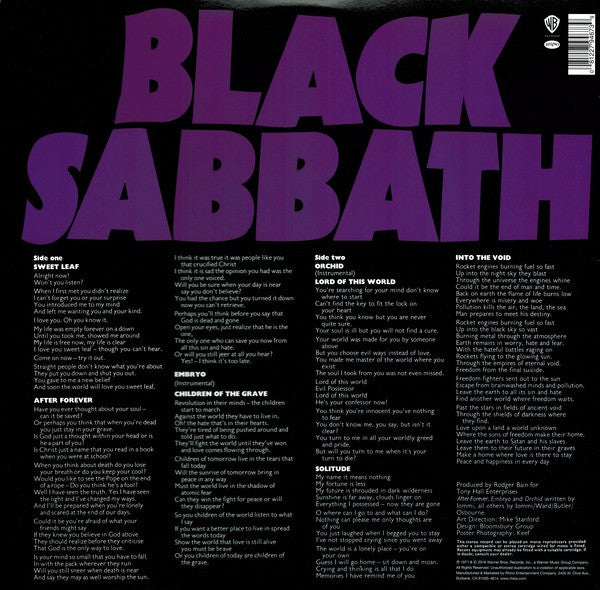 Black Sabbath : Master Of Reality (LP, Album, RE, RM, Gat)