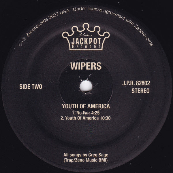 Wipers : Youth Of America (LP, Album, Ltd, RE, RM)