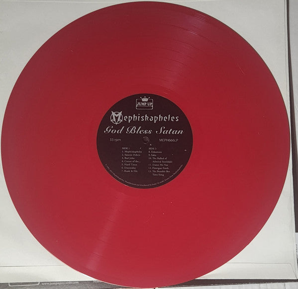 Mephiskapheles : God Bless Satan (LP, Album, RE, RP, Red)