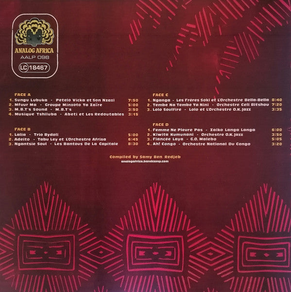 Various : Congo Funk! Sound Madness From The Shores Of The Mighty Congo River (Kinshasa​/​Brazzaville 1969​-​1982) (2xLP, Comp)