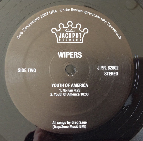 Wipers : Youth Of America (LP, Album, Ltd, RE, RM)