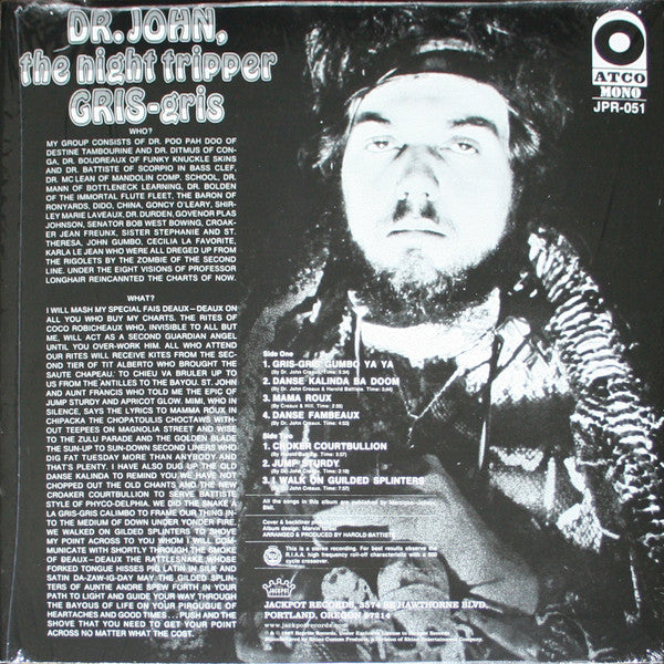 Dr. John, The Night Tripper : Gris-gris (LP, Mono, Ltd, RE, Gre)