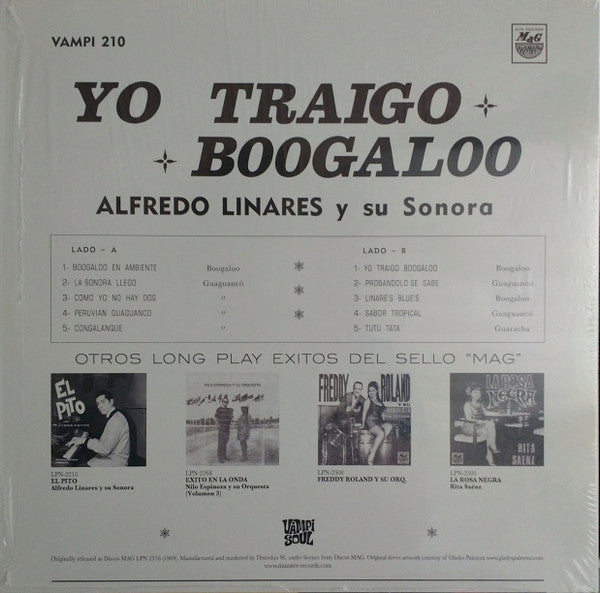 Alfredo Linares Y Su Sonora : Yo Traigo Boogaloo (LP, Album, RSD, Ltd, RE, RM)