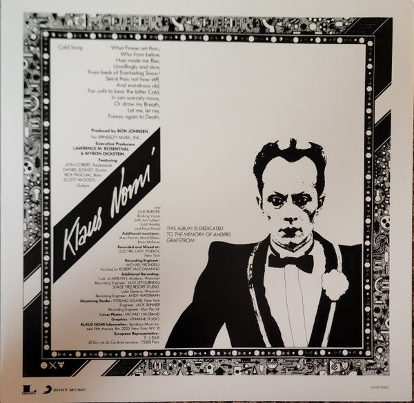 Klaus Nomi : Klaus Nomi (LP, Album, RE)