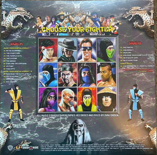 Dan Forden : Mortal Kombat I & II (Music From The Arcade Game Soundtracks) (LP, Ltd, RP, Tri)