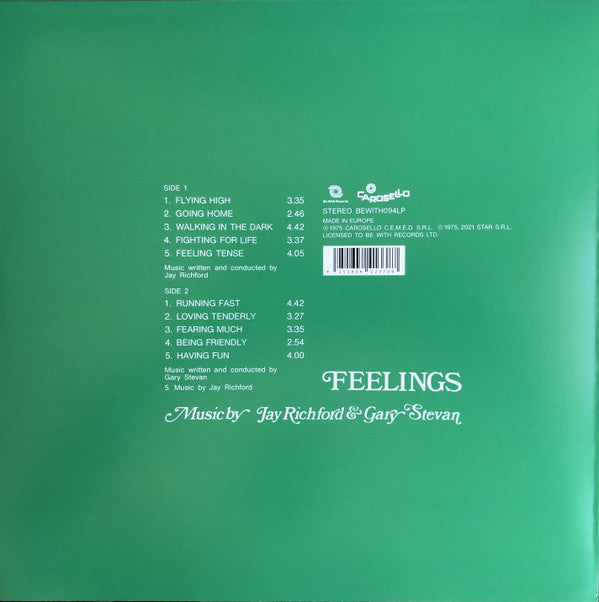 Jay Richford & Gary Stevan : Feelings (LP, Album, RE, RM)