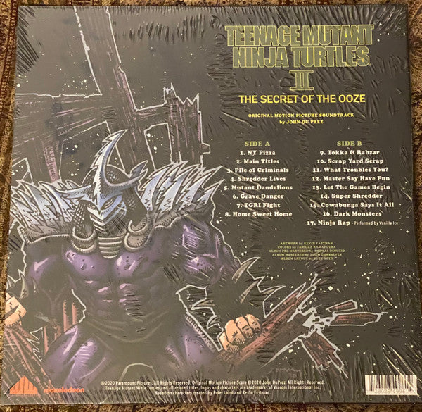 John Du Prez : Teenage Mutant Ninja Turtles II: The Secret Of The Ooze (Original Motion Picture Soundtrack) (LP, Album, Dlx, RM, Gre)