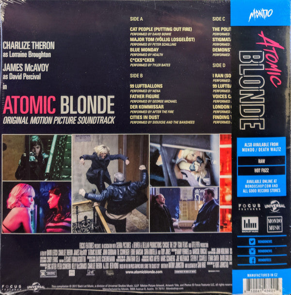 Various : Atomic Blonde - Original Motion Picture Soundtrack (2xLP, Comp, Eco)