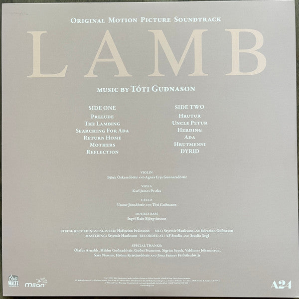 Tóti Guðnason : Lamb (Original Motion Picture Soundtrack) (LP, Ada)