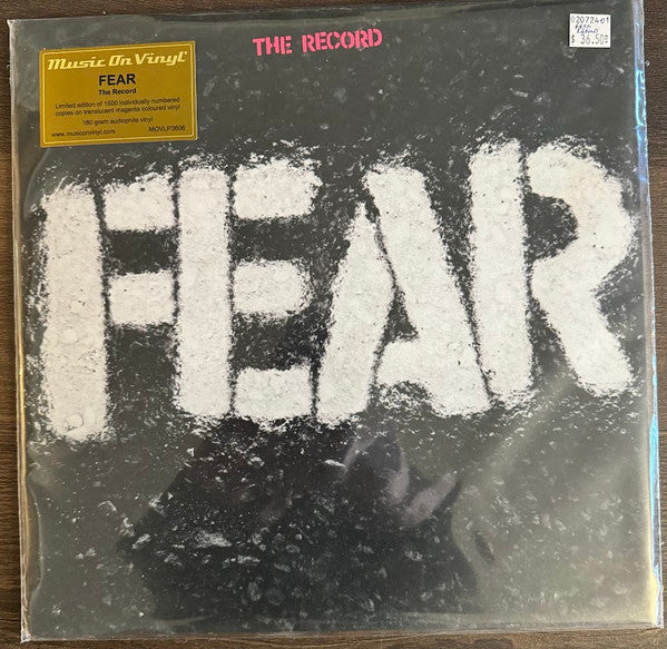 Fear (3) : The Record (LP, Album, Ltd, Num, RE, 180)